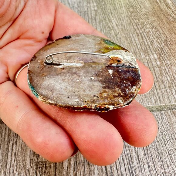 Vintage Artist Designed Unique Flower Cluster Brooch Pin - Picture 5 of 5